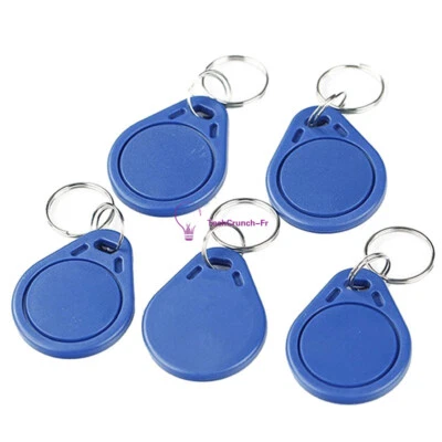 5 x RFID Sensor Proximity ID Key Tags Keyfobs Keychain Card 13.56MHz Waterproof