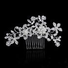 Elegant Bridal Wedding Hair Comb Pearl Crystal flower leaf Headpiece  Fascinator