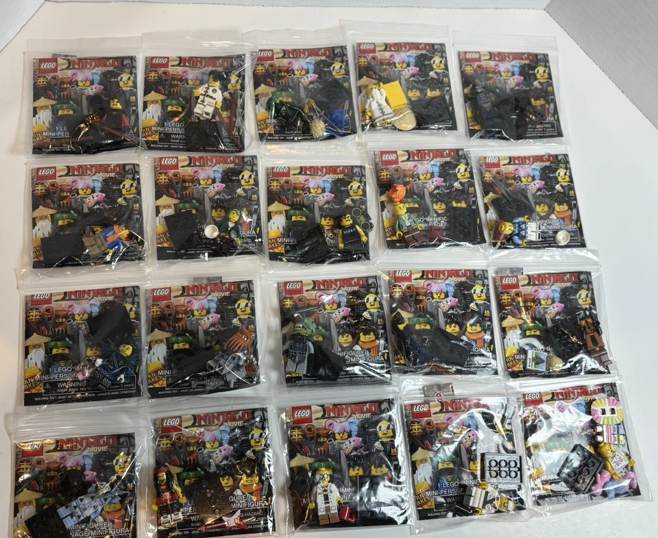 LEGO 71019 NINJAGO MOVIE MINIFIGURES NEW COMPLETE SET OF 20 - Image 1 of 4