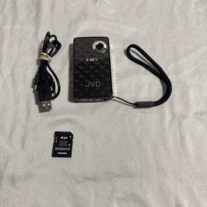 JVC GC-F NM NJ NJ NM M1BU HD 4GB SD Card Camcorder_Camera & Charging Cable - Picture 1 of 3