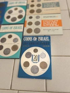 Coins Of Israel  8 Packets  1967 1968 1865 - Picture 1 of 5