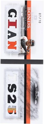 Barry Bonds Giants 2007 Topps Sterling Stardom Booklet #BB86-8SS3 #07/10 Card - Image 1 of 4