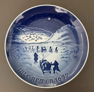 Vintage 1972 Bing & Grondahl Danish Christmas Plate "Christmas in Greenland" - Bild 1 von 2