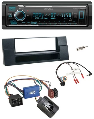 Kenwood Bluetooth Lenkrad DAB USB Autoradio für BMW 5er E39 96-04 Aktivsystem Ab - Bild 1 von 4
