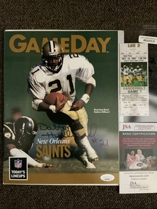Dalton Hilliard Autographed And Authenticated Saints Program Along With Ticket - Picture 1 of 11