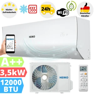 Split Klimaanlage 12000 BTU Heiko Klimagerät Klima WLAN R32 3,5 kW Splitgerät - Bild 1 von 6