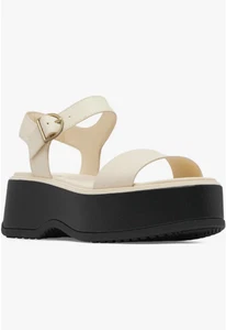 Sorel Dayspring Plateau-Sandalen mit Knöchelriemen Damen (Größe 8) honigweiß/schwarz - Bild 1 von 9