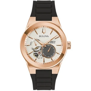 Bulova lateinische Grammy silbernes Zifferblatt Herrenuhr - 97A186 - Bild 1 von 1