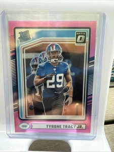 2024 Donruss - Rated Rookie Optic Preview Pink Prizm #364 Tyrone Tracy Jr. - Picture 1 of 10