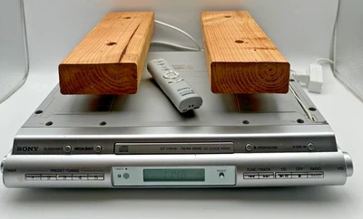 Sony ICF-CDK50 Under Cabinet Kitchen Radio CD Clock w/ Remote & Spacers TESTED! - Image 1 of 4