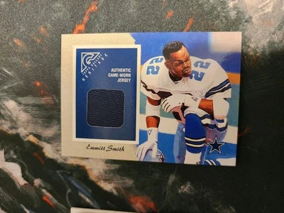 2002 Topps Gallery Emmitt Smith Heritage Relics Jersey #GHR-ES Cowboys - Image 1 of 2