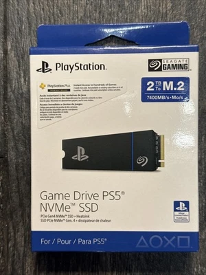 New Seagate 2.5" Game Drive PS5 2TB M.2 NVMe Gen 4.0 x 4 SSD ZP2000GP3A1001 - Image 1 of 2