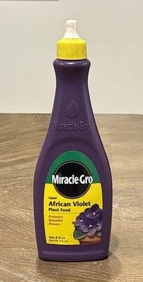 Miracle Gro African Violet Liquid Plant Food 8 oz Fertilizer 2005 7-7-7 8oz VTG - Image 1 of 4