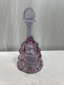 Vintage Fenton Lilac Purple Butterfly Transparent Glass Bell - Picture 1 of 6