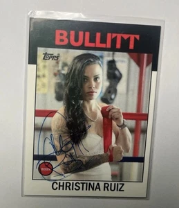 Tarjeta de boxeo Topps firmada por Christina Ruiz 🥊 - Imagen 1 de 2
