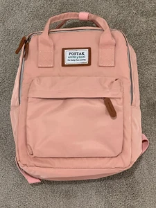 Student Peachy Pink Laptop Girl/Women Backpack Fostak Bag Many Pockets - Picture 1 of 3
