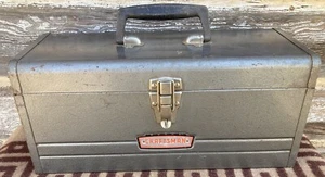 Vintage Crown Logo Craftsman Sears Mechanic’s Toolbox w Tray 65013 17x7x7.5” USA - Picture 1 of 16