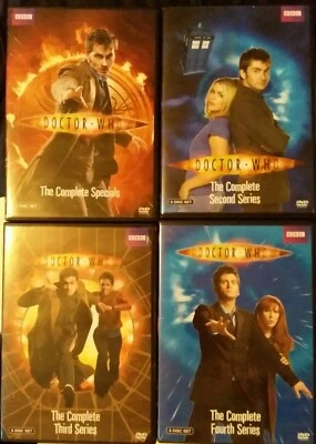 4x LOT - Doctor Who TV Show DVD David Tennant 2, 3, 4 + The Specials VG free shp - Image 1 of 4