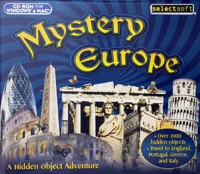 Mystery Europe - Seek Find Hidden Objects Adventure PC Software Game Sealed New - Image 1 of 4
