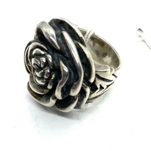 King Baby Studio Big Rose Ring .925 Silber echt. Größe 7 schwer - Bild 1 von 6