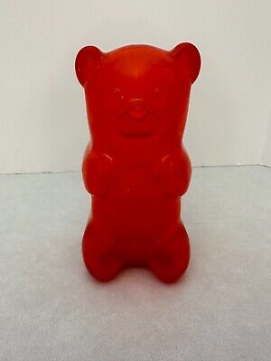 Red Silicone Gummy Bear Night Light - 60 Minute Sleep Timer - 7” Tall W/ Adapter • 33.91$