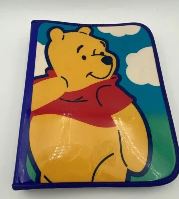 De colección Winnie The Pooh Eeyore Piglet 3 Anillos Cremallera Carpeta Lápiz Bolsillos Foto 1 de 4