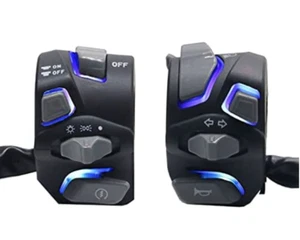 7/8" Universal Motorcycle Handlebar Switch Headlight~Warning Light~Turn Signal - Picture 1 of 12