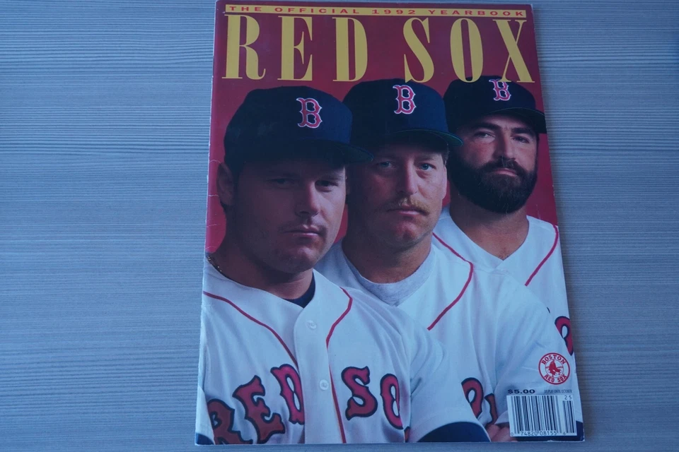 Boston Red Sox offical yearbook  1992  Roger Clemens - Image 1 of 1