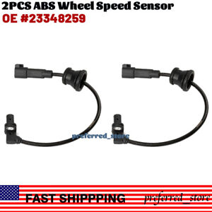 2x Rear Left & Right ABS Wheel Speed Sensor For Chevrolet Equinox 2.4L 3.0L 3.6L