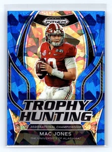 MAC JONES Trophy Hunting Blue Ice #14 SP /99 2023 Prizm Draft Picks Jaguars - Picture 1 of 2