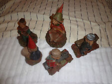Tom Clark art pieces 5 different gnomes Frank SPUD 3 are  SIGNED by Tom Clark