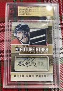 2012-13 ITG Ultimate Memorabilia Nicolas Petan Auto Patch Silver 20/24