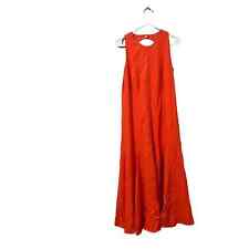 Akris Punto Womens Fit & Flare Cut-Out Dress Maxi Dress Size US 12 Poppy Orange 