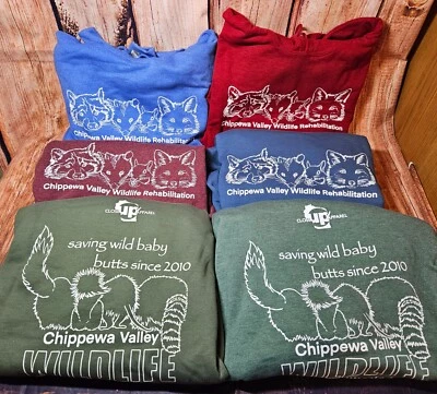 Wildlife SWEATSHIRT - CVWR "Wild Baby Butts"  - Various Colors/Sizes - Squirrel - Image 1 of 4