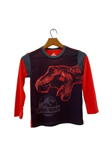 Jurassic World Long Sleeve Sleepwear Shirt Boys Size 8 Excellent Condition  - Picture 1 of 9