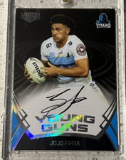 2033 Nrl Elite Young Guns Signature Jojo Fifita Titans 066/117