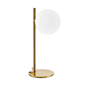 Elegante Gold Tischlampe GOLD ST 1xG9 Nachtlicht Glas Rund Schirm - Bild 1 von 4