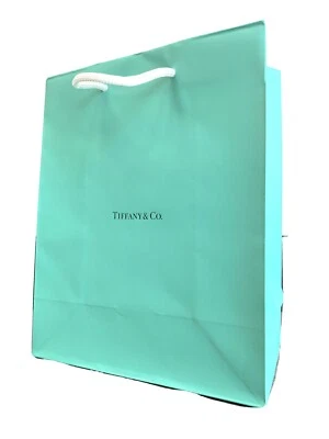 TIFFANY & CO. Tiffany & Co Single ONE Blue Shopping Medium Gift Bags 9.75"x 8" Bag For Jewelry