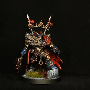 Night Lords Chaos Space Marines - Chaos Lord bemalt Warhammer 40k CSM Verräter - Bild 1 von 2