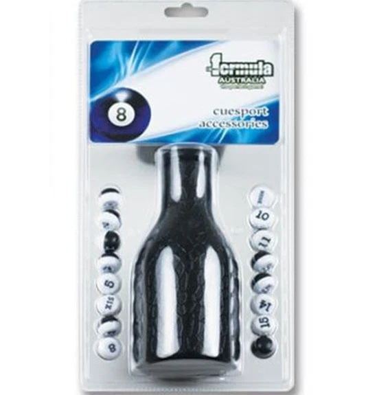 BLACK QUALITY Pool Snooker Billiard Kelly Pool Marbles & Shaker Pool Table - image 1 of 1