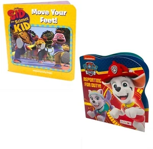 Paw Patrol Reporting for Duty! & Sid The Science Kid Move Your Feet - 2 NEW! - Picture 1 of 3