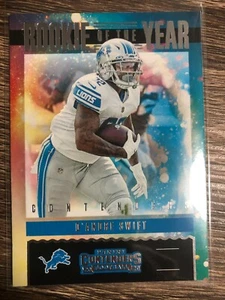 D'ANDRE SWIFT 2020 Panini Contenders Football Rookie Of The Year RY-DAS - Picture 1 of 1