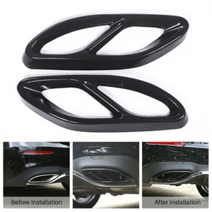 2Pcs For Mercedes-Benz A/B/C/E-Class E W213 C W205 Exhaust Pipe Tip Cover Tool - Picture 1 of 5
