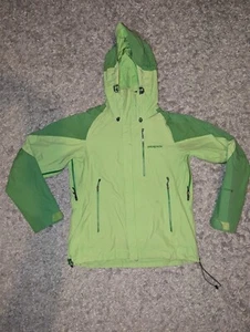 Patagonia Gortex Women's Hiking Lightweight Green Rain Jacket Coat Medium - Picture 1 of 8