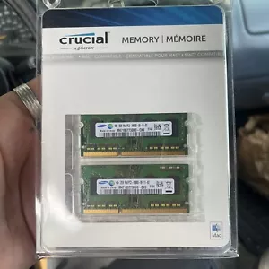 Crucial Memory MAC Compatible 2x2GB (4GB Total) DDR3 1066 SODIMM New In Package - Picture 1 of 5
