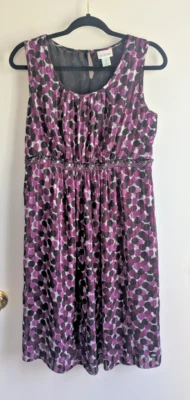 Motherhood Maternity Dress Women's Medium Polka Dot Pink Jewel Waist Sleeveless - Image 1 of 4