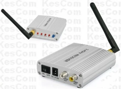 KESCOM 707 Color Radio Receptor para Vídeo y Audio para Máximo 4 Cámaras Canal 1 a 4