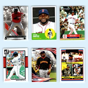 David Ortiz Lot 6 Baseball Cards 2021 Topps x Derek Jeter Boston Red Sox Set MLB - Picture 1 of 9