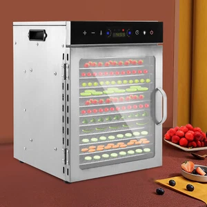 Deshidratador de alimentos comercial 650 W de 12 bandejas de acero inoxidable para frutas carne secadora cecina - Imagen 1 de 24