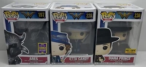 3 Stück - Funko Pops - Wonder Woman - Ares #197, Etta #228, Diana #230 - Bild 1 von 1